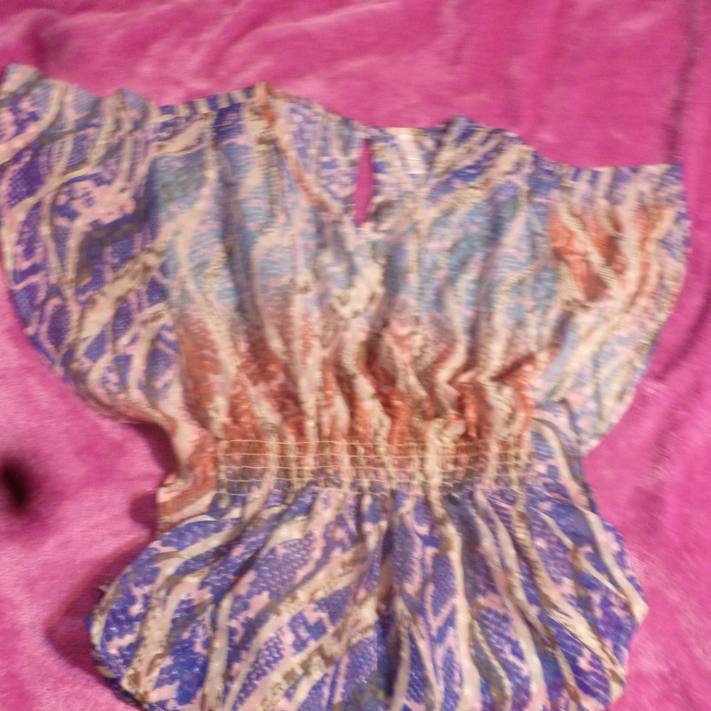 Cute Xhilaration Sheer Sleeveless Blouse XS - Picture 3 of 4